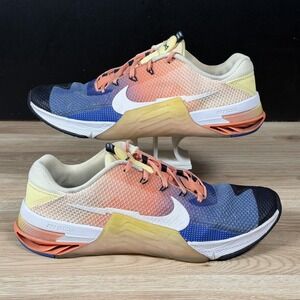 Nike Metcon 7 AMP Shoes Mens Size 13 Blue Orange Training Sneakers DM0259-900
